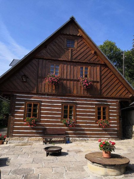 Horská poloroubená chalupa Kabikula