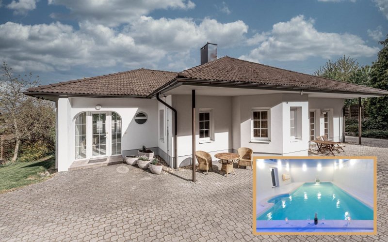 Vila Karolína se saunou a velkým bazénem u Třeboně