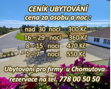 Ubytování Chomutov